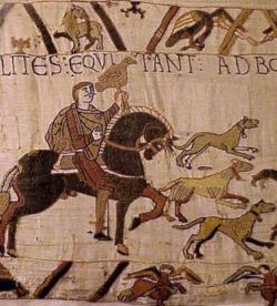 *Harold hunting on the Bayeux Tapestry