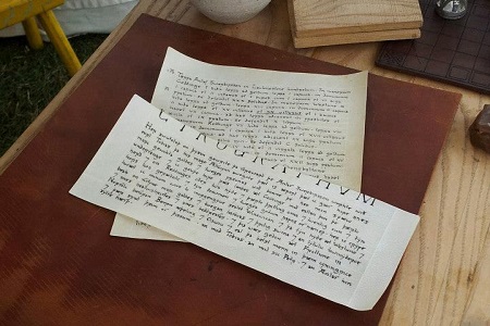 A charter, written authentically on vellum