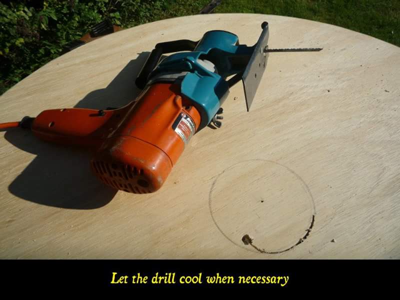 Let the drill cool when necessary