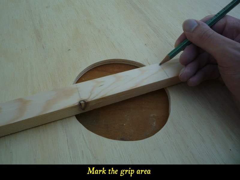 Mark the grip area