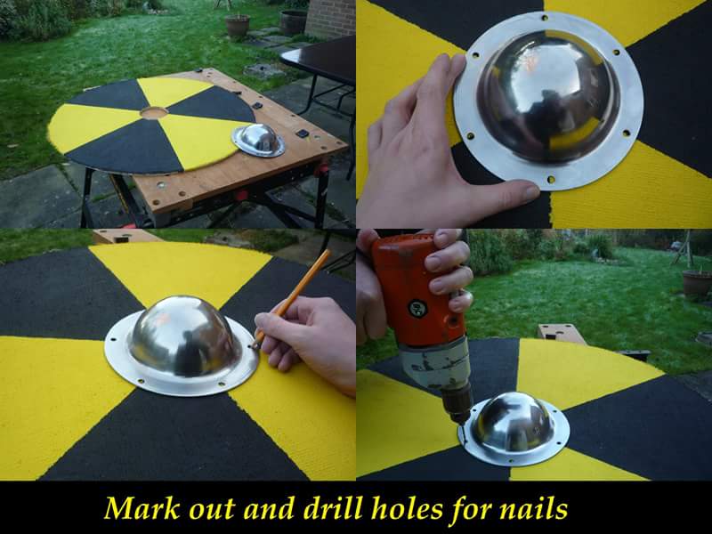 Mark out and drill holes for nails