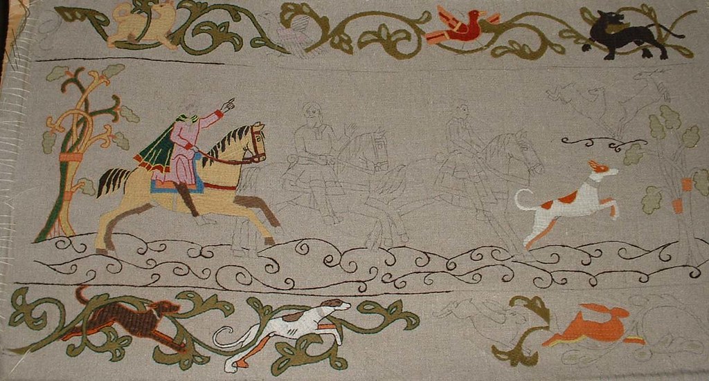 Panel 2 after one year&rsquo;s work  &ndash; &copy;&nbsp;Carole&nbsp;Tidy,&nbsp;September&nbsp;2008