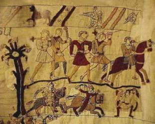 *The last scene from the Bayeux Tapestry