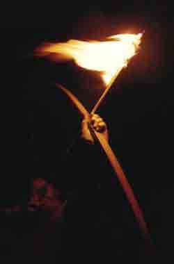 * Fire Arrow at night