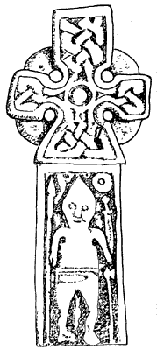 * A saxon stone cross